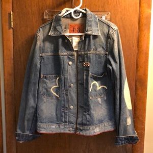 Evisu No. 3 Lot 1008 Denim Jacket with Chanel Pin